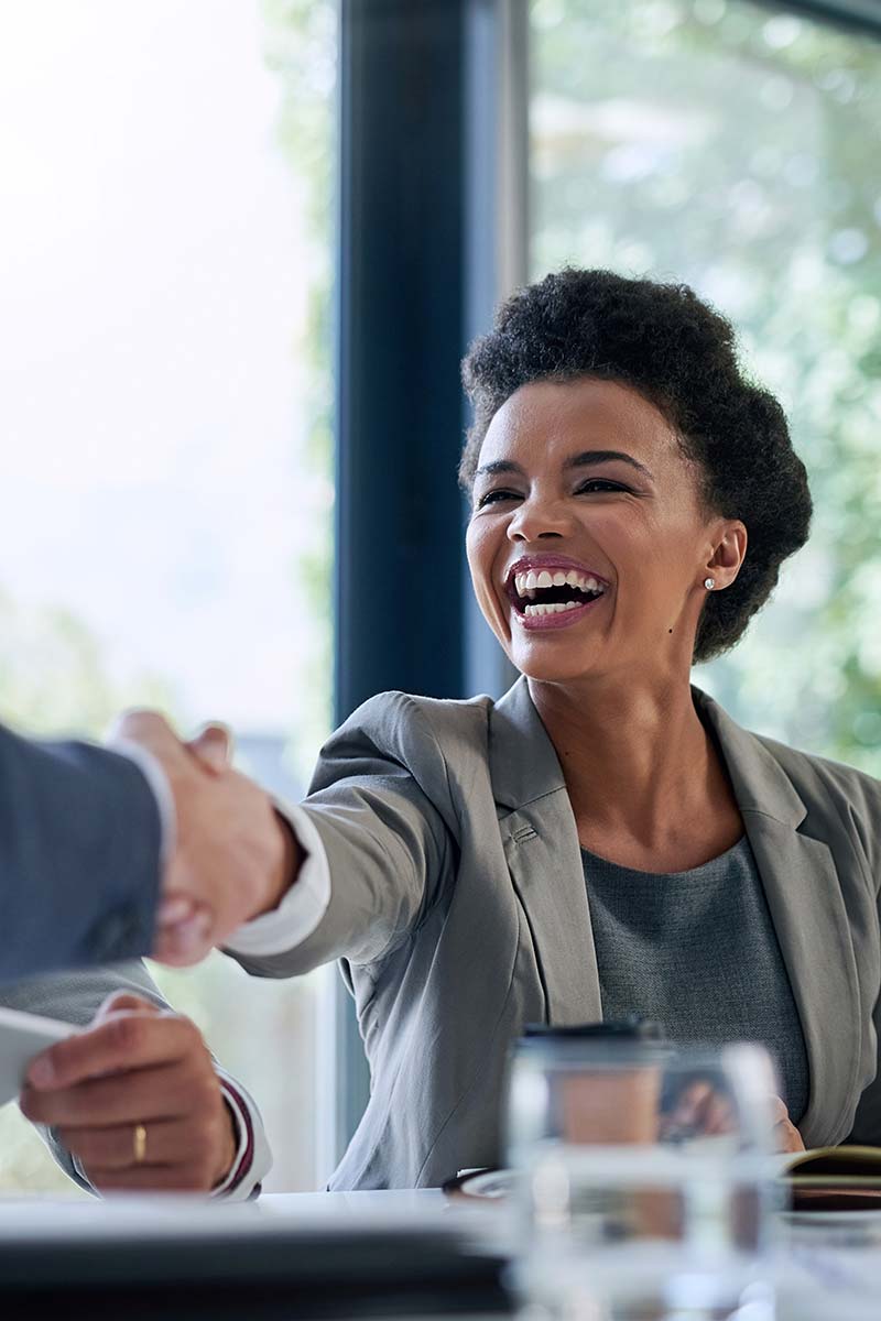 corporate development handshake
