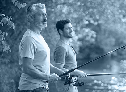 2 guys fishing